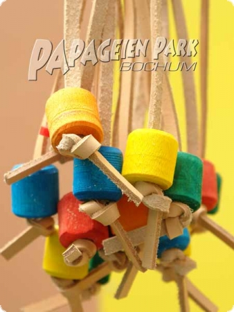 Leather fringi hanging toy