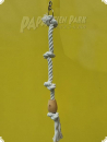 Climbing rope D - with log of wood