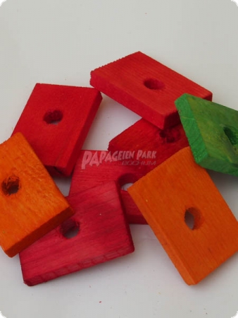 Colorful wooden boards drilled 5 cm 10 pieces