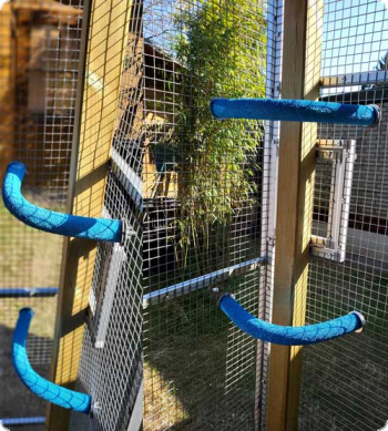 Milisten 4-tlg. U-förmige Sitzstangen Für Papageien - Krallenschleif-Spielzeug