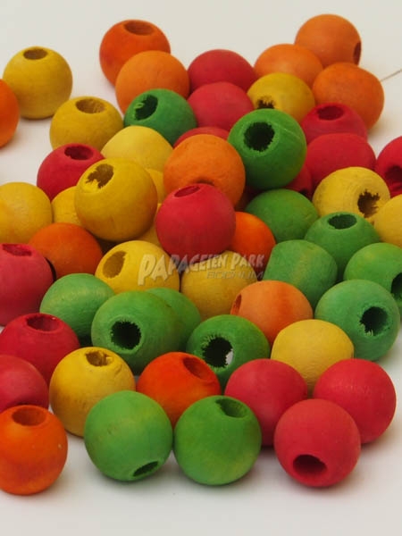 Colorful wooden pearls Ø 1cm 38 g