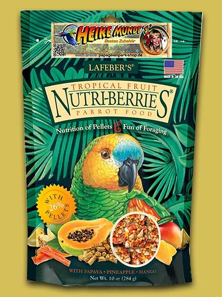 Nutri Berries Tropical Fruit für Papageien 284g