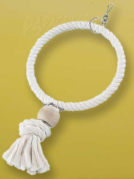 Cotton ring 21 cm with wooden block