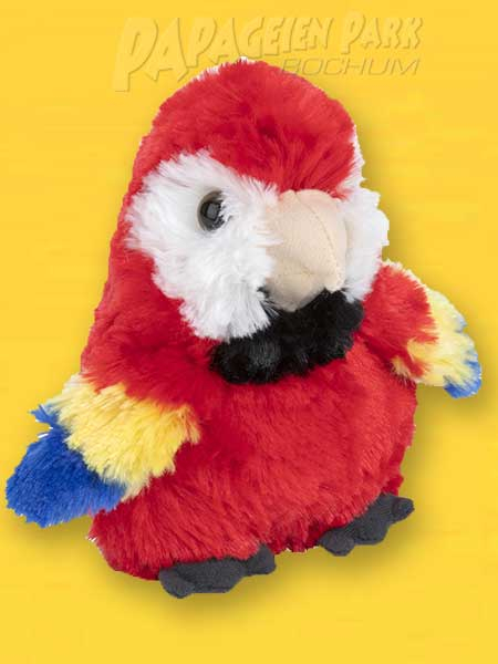Soft toy Green winged Macaw 17cm