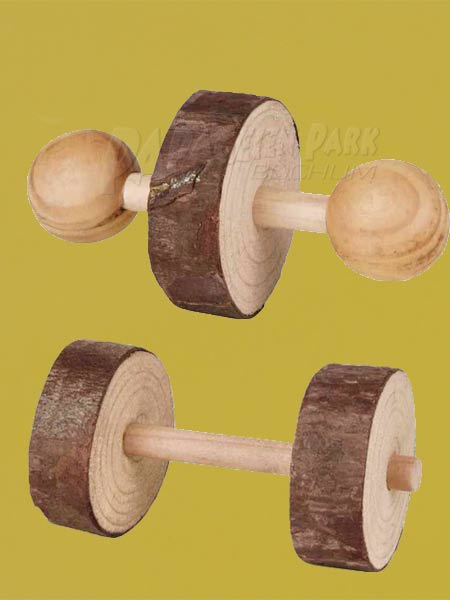 Hanteln aus Rindenholz 9cm