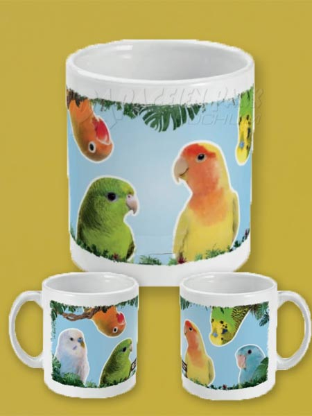 Tasse Motiv Kleine Sittiche 200ml