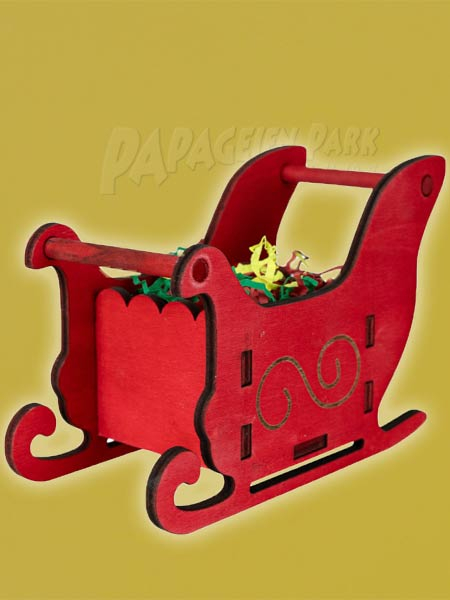Weihnachtsmannschlitten Vogelspielzeug