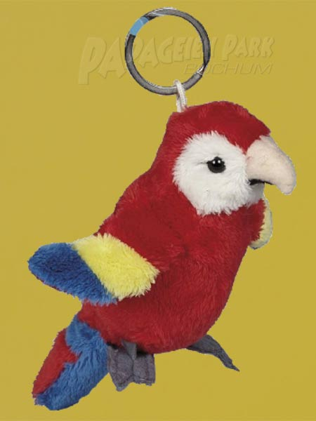 Schl&uuml;sselanh&auml;nger Hellroter Ara 10cm