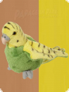 Stofftier grüner Wellensittich  15cm