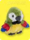 Stofftier bunter Papagei 17cm