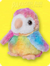 Soft toy - colored parrot - 17cm
