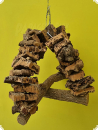 Kork-Kreuz-Schaukel klein - 34cm