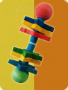 Spiel- und Knabberhantel 9cm