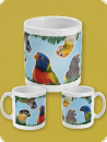 Tasse Motiv Kleine Papageien 200ml