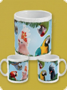 Tasse Motiv Gro&szlig;e Papageien 200ml